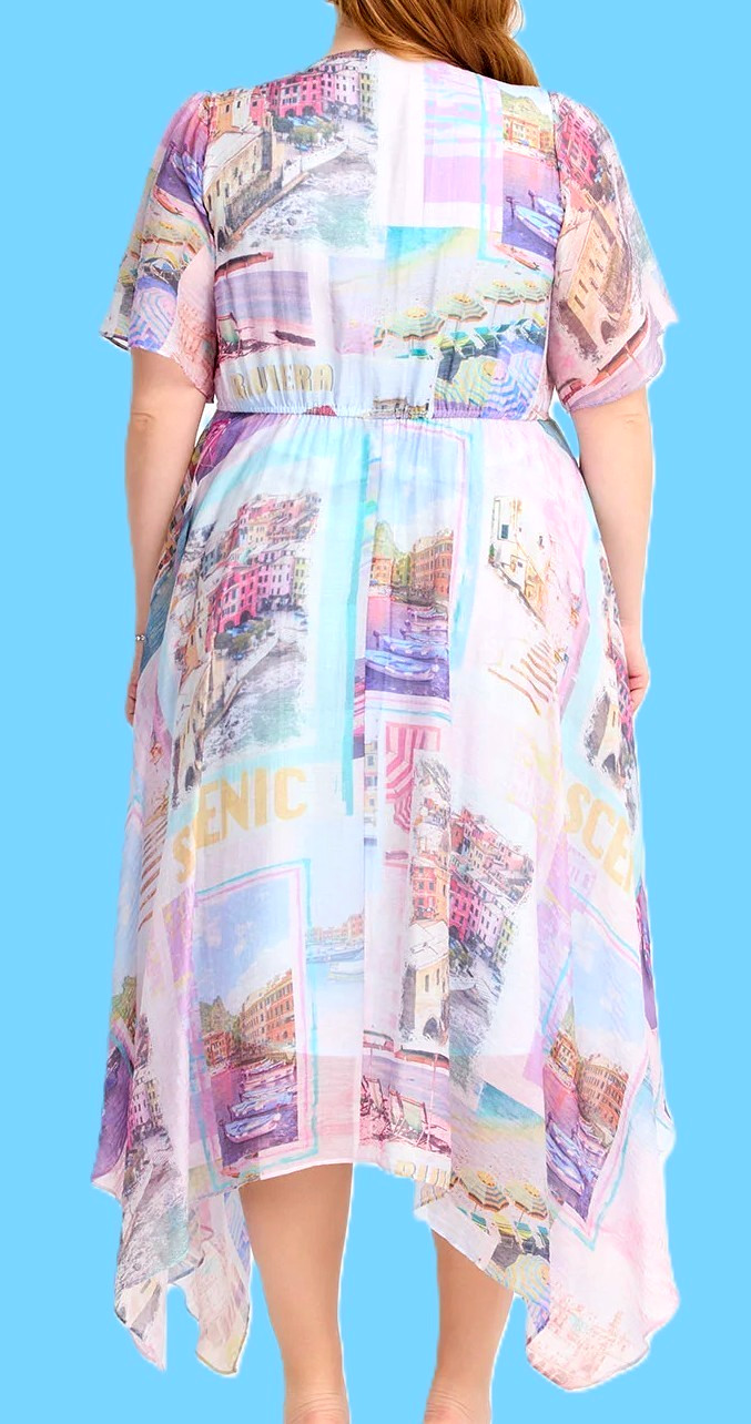 TS TAKING SHAPE plus size XXS/ 12 Alexandra Tencel Midi Dress floaty NWT rrp$200