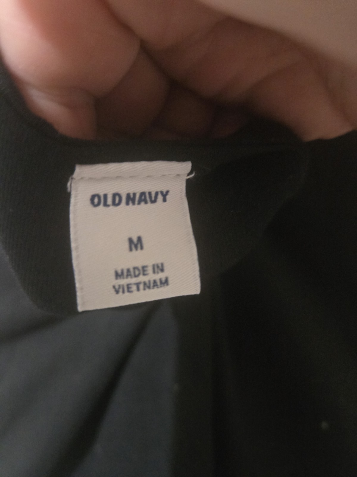 Old Navy Black Solid Knit A-Line Dress Scoop Neck Sleeveless Knee Length M
