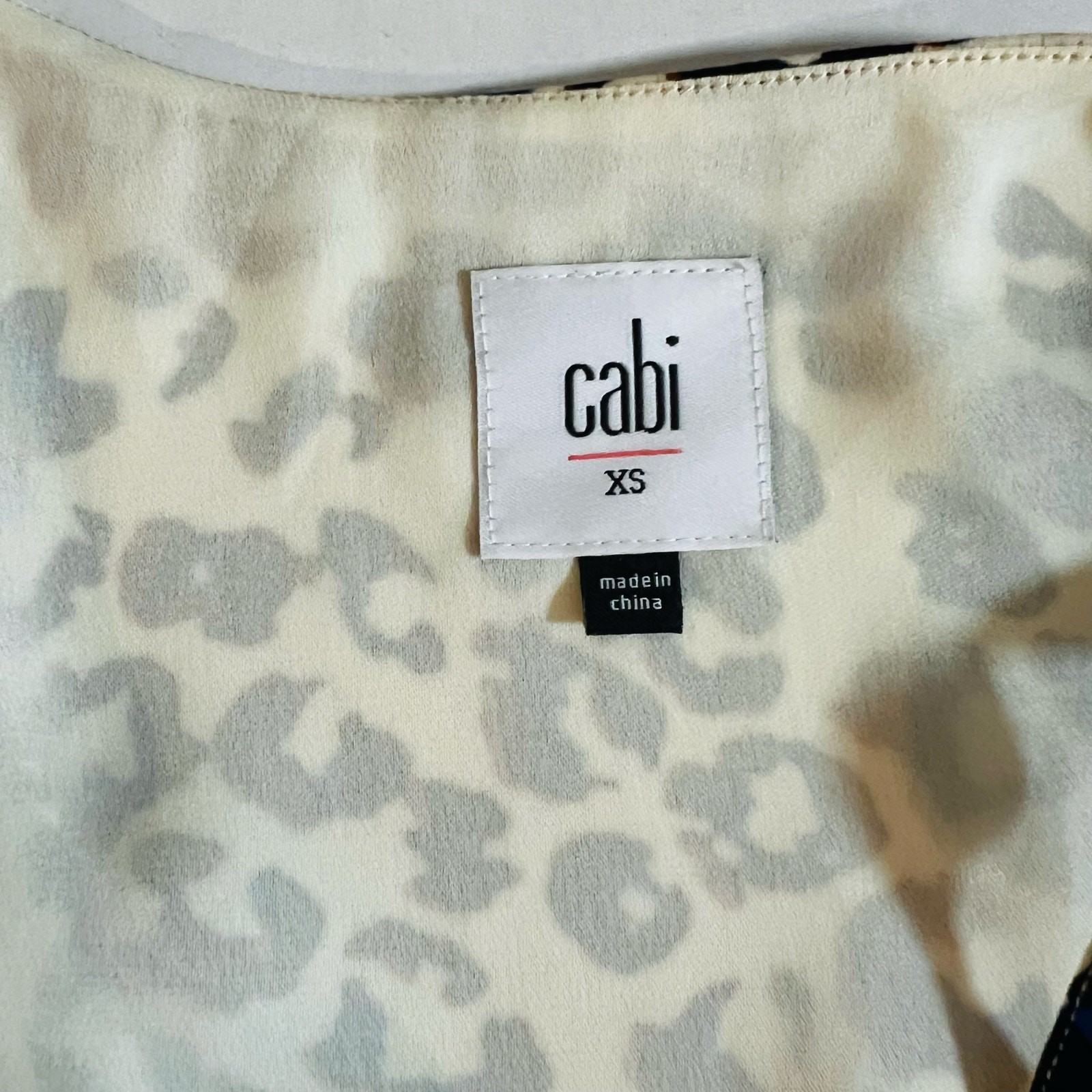 CAbi Leopard Mixed Print Sleeveless Flare Hem Dress Size XS Multicolor 5115