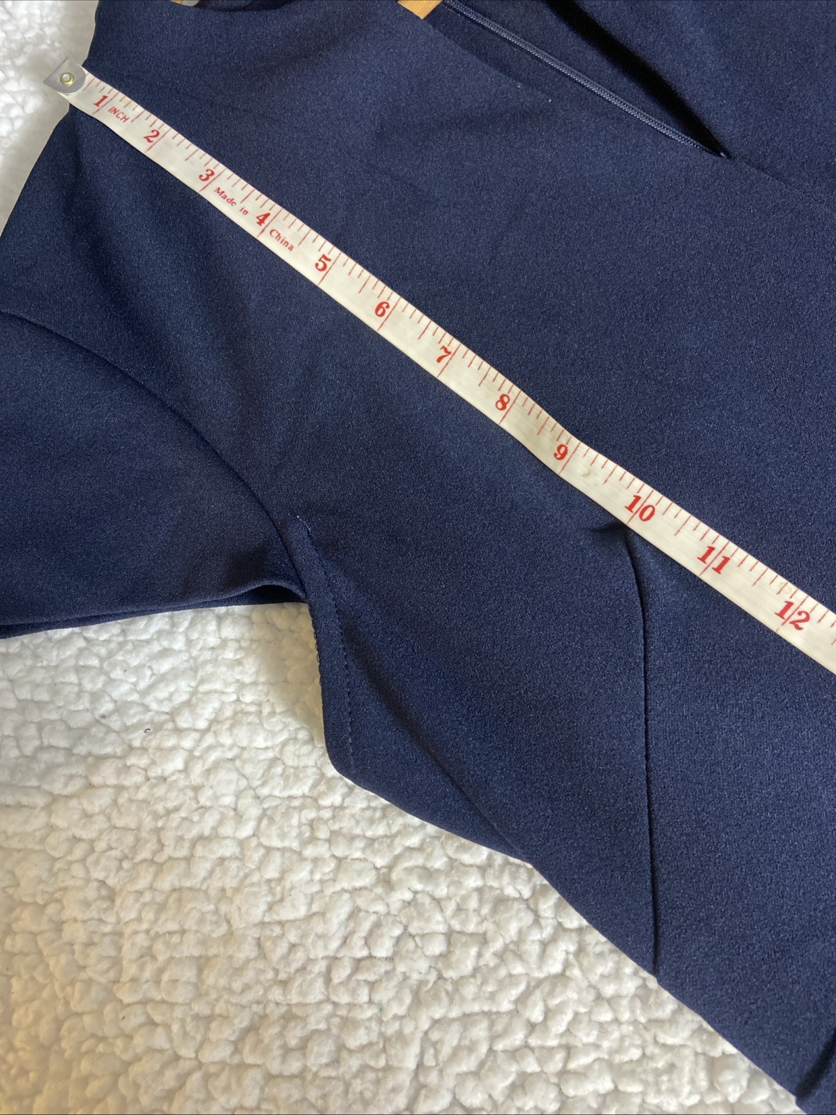 Calvin Klein Navy Blue Notched Neck Sheath Work Dress Women’s Size 14 Smart