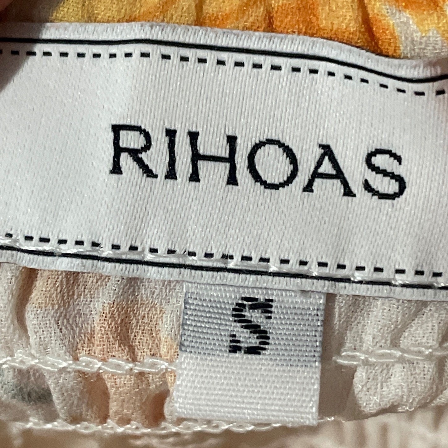 Rihoas Womens Smocked Floral Tie Shoulder Midi Sundress S Yellow Cottagecore
