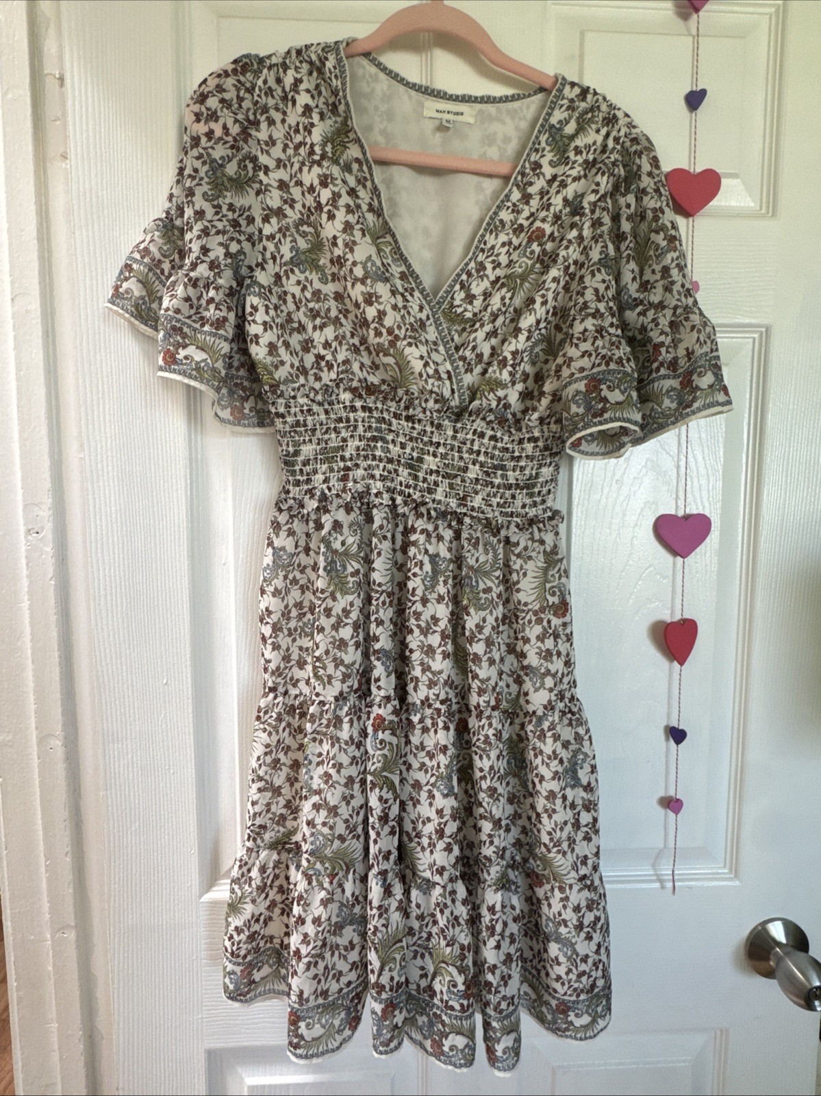 Max Studio Paisley Floral Dress Size M