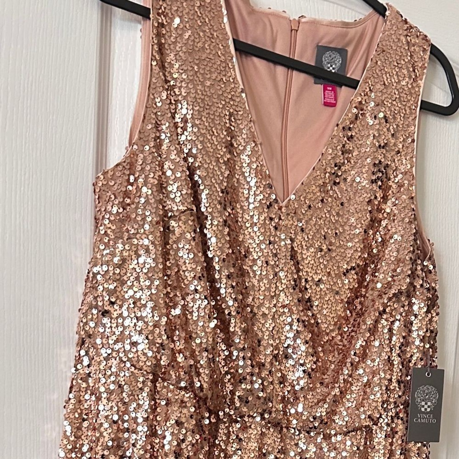Vince Camuto Dress Copper Sequin, 14W and 16W