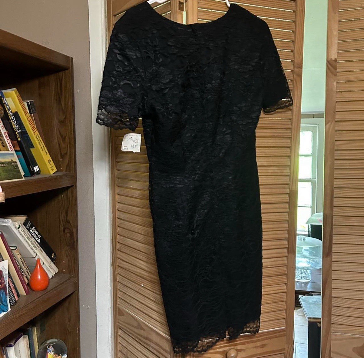 Vintage My Michelle Black Lace Short Sleeve Dress