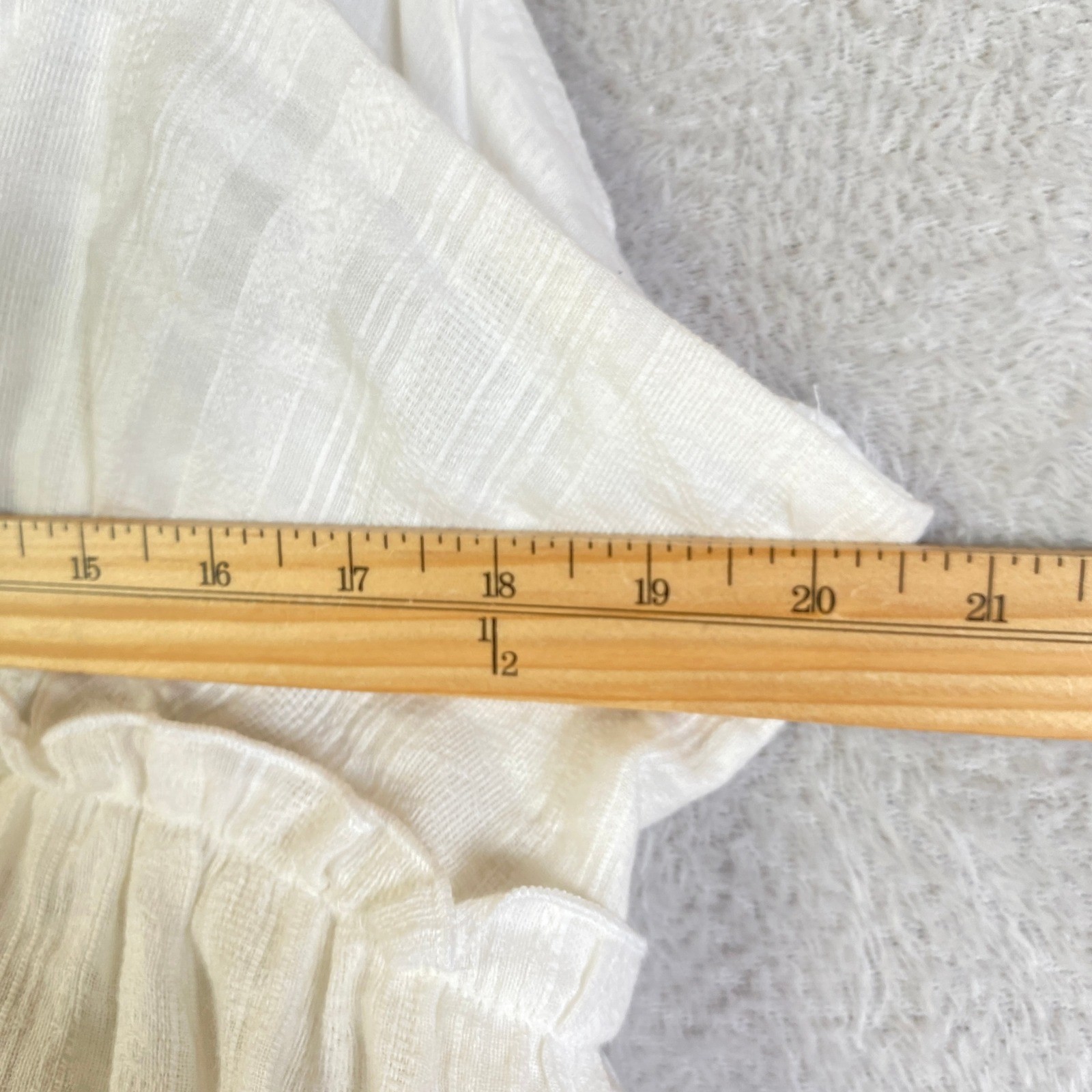 Lucky Brand Boho Fairycore Tiered Open Back Dress Women XXL Off White Festival