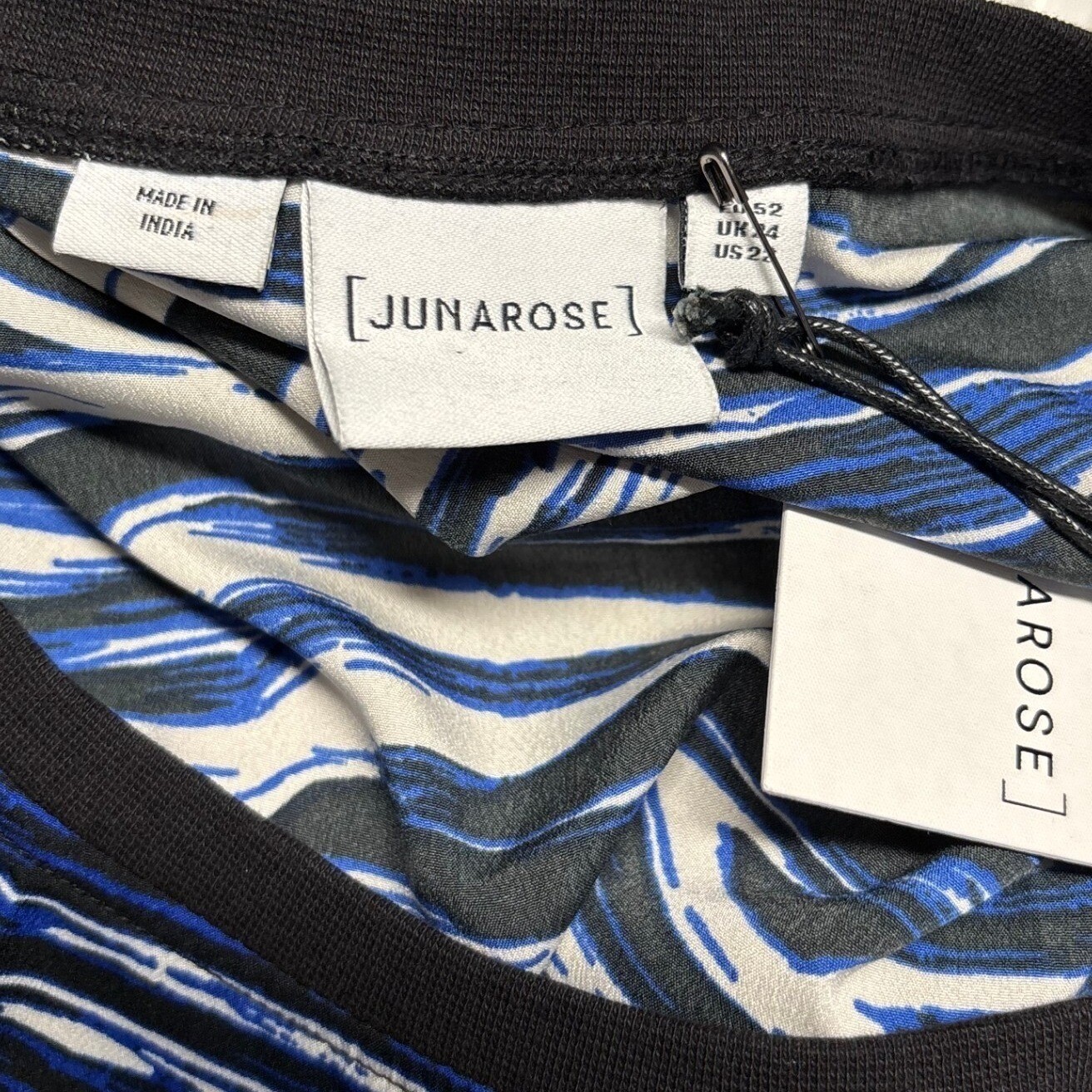 NWT Junarose Sleeveless Mini Dress Shift Lightweight Animal Print Size 22