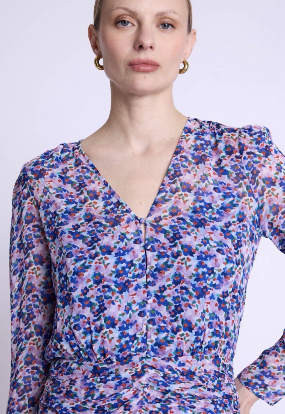 BERENICE Rumba Printed V-neck short dress BNWT 34/ XS $299