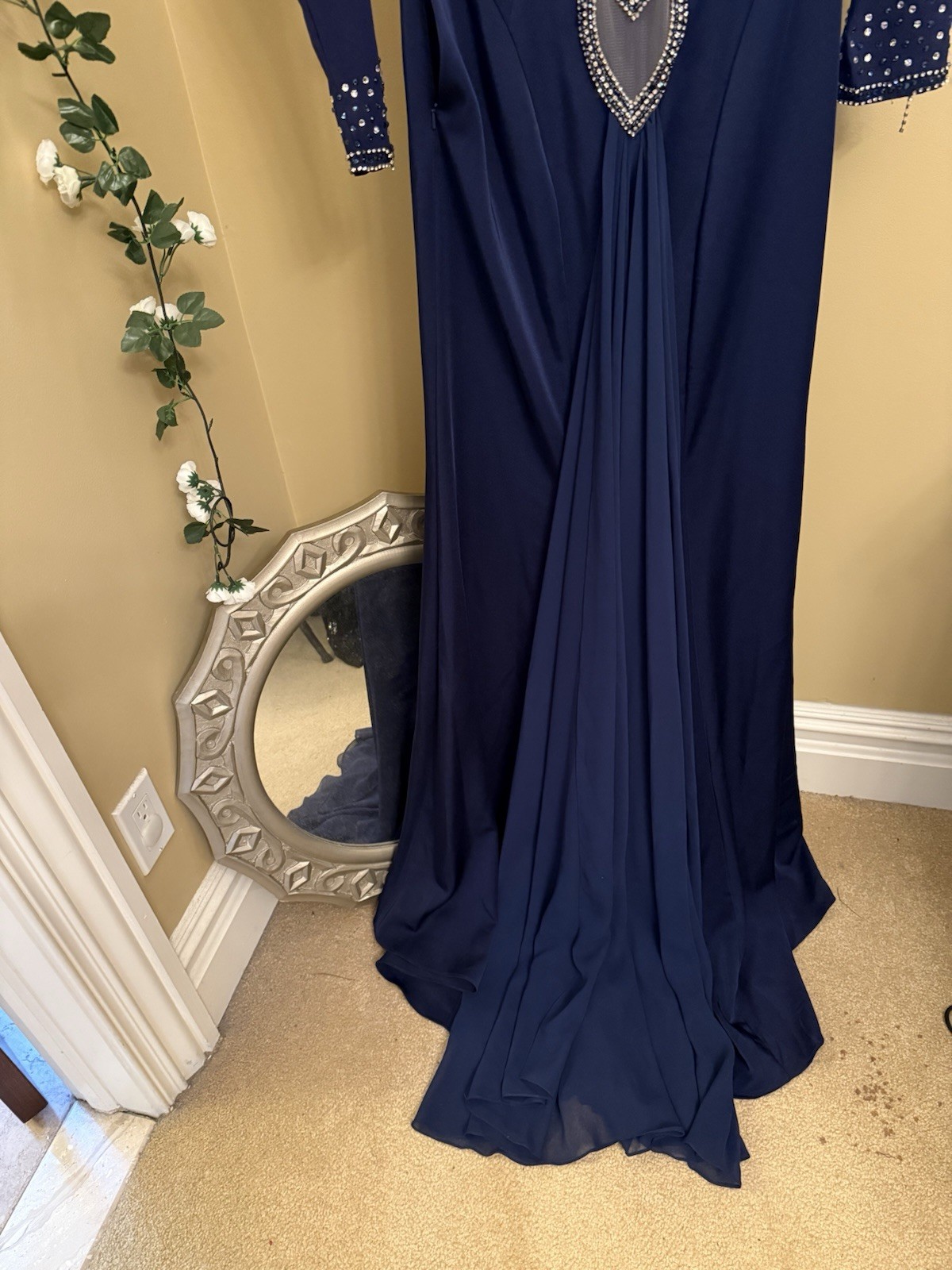 Navy slim dress