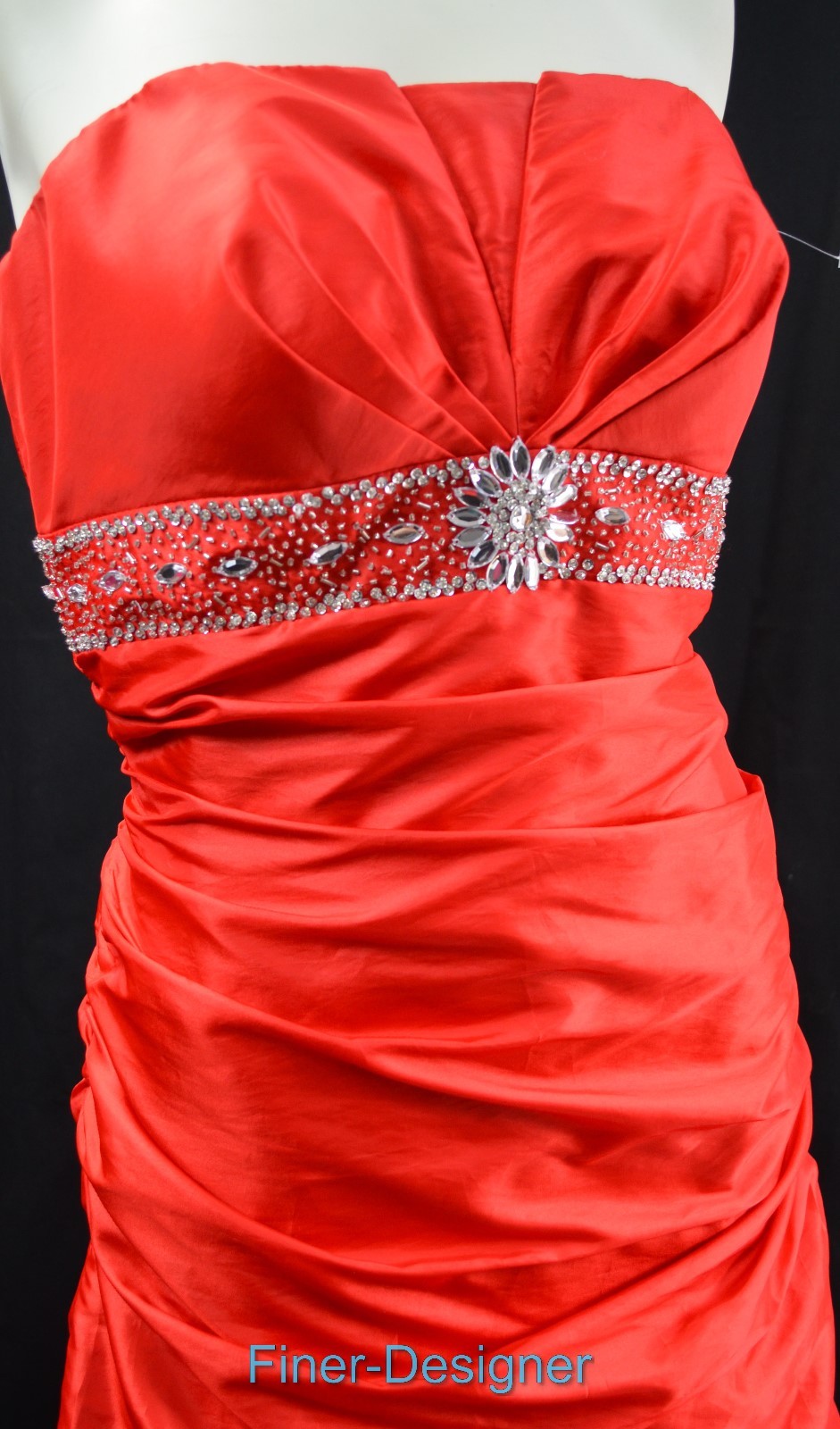 Betsy & Adam bead Embellished QUINCEANERA DRESS pull up gown train prom 12 L NEW