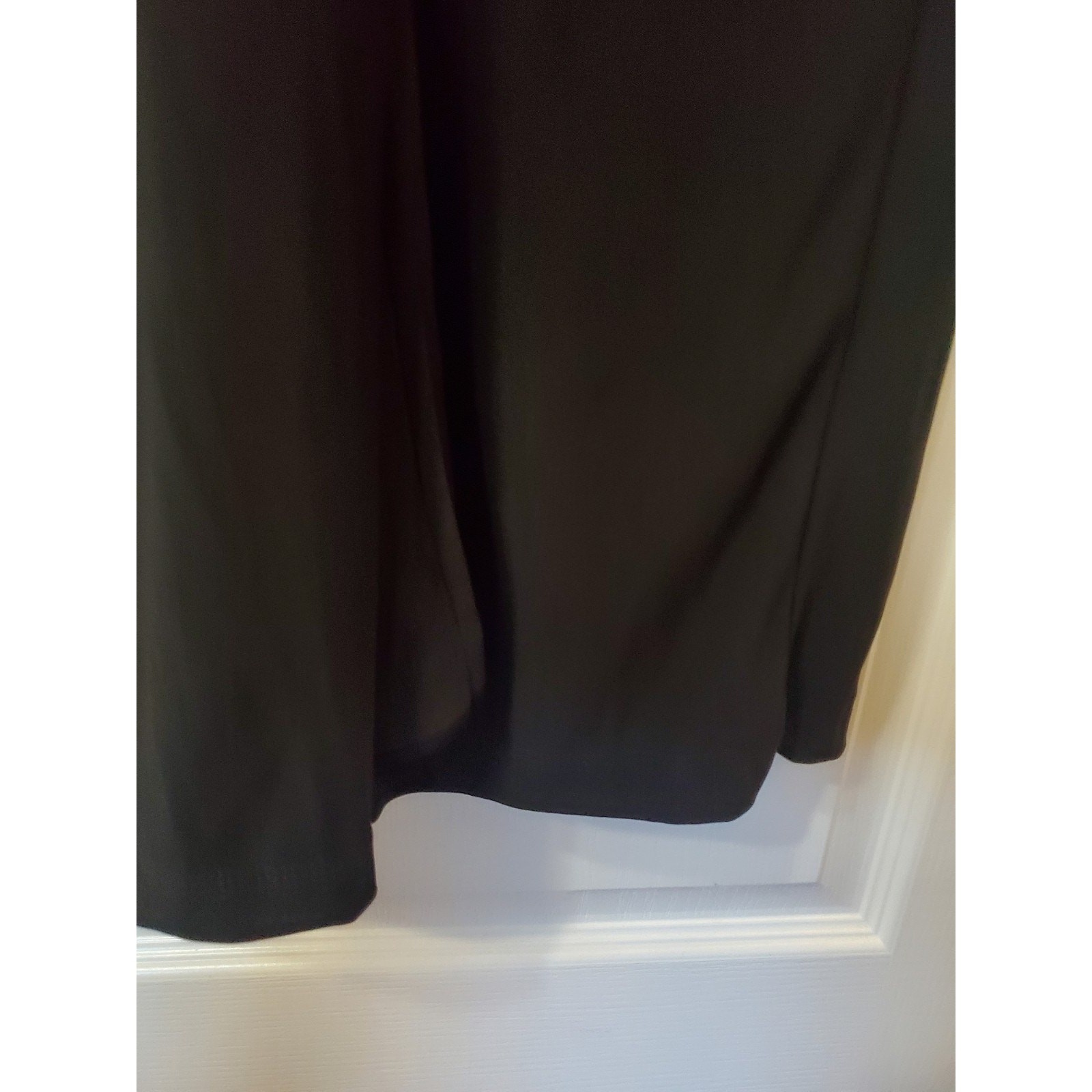 Koh Koh Black V-Neck Front Knot Slimming Side Slit Maxi Dress NWT, Plus Size 2XL