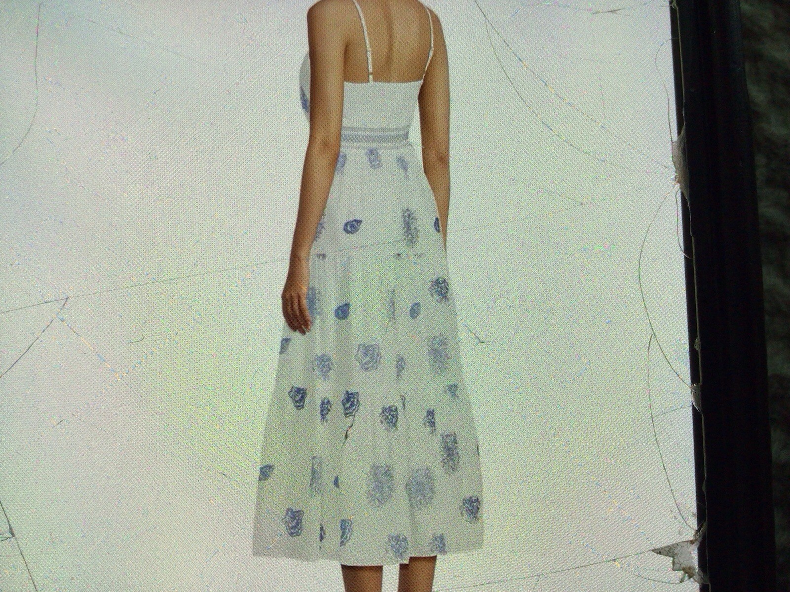 Lilly Pulitzer Sleevless “Zanna” Blue And White Seashell Pattern Maxi dress, 2.