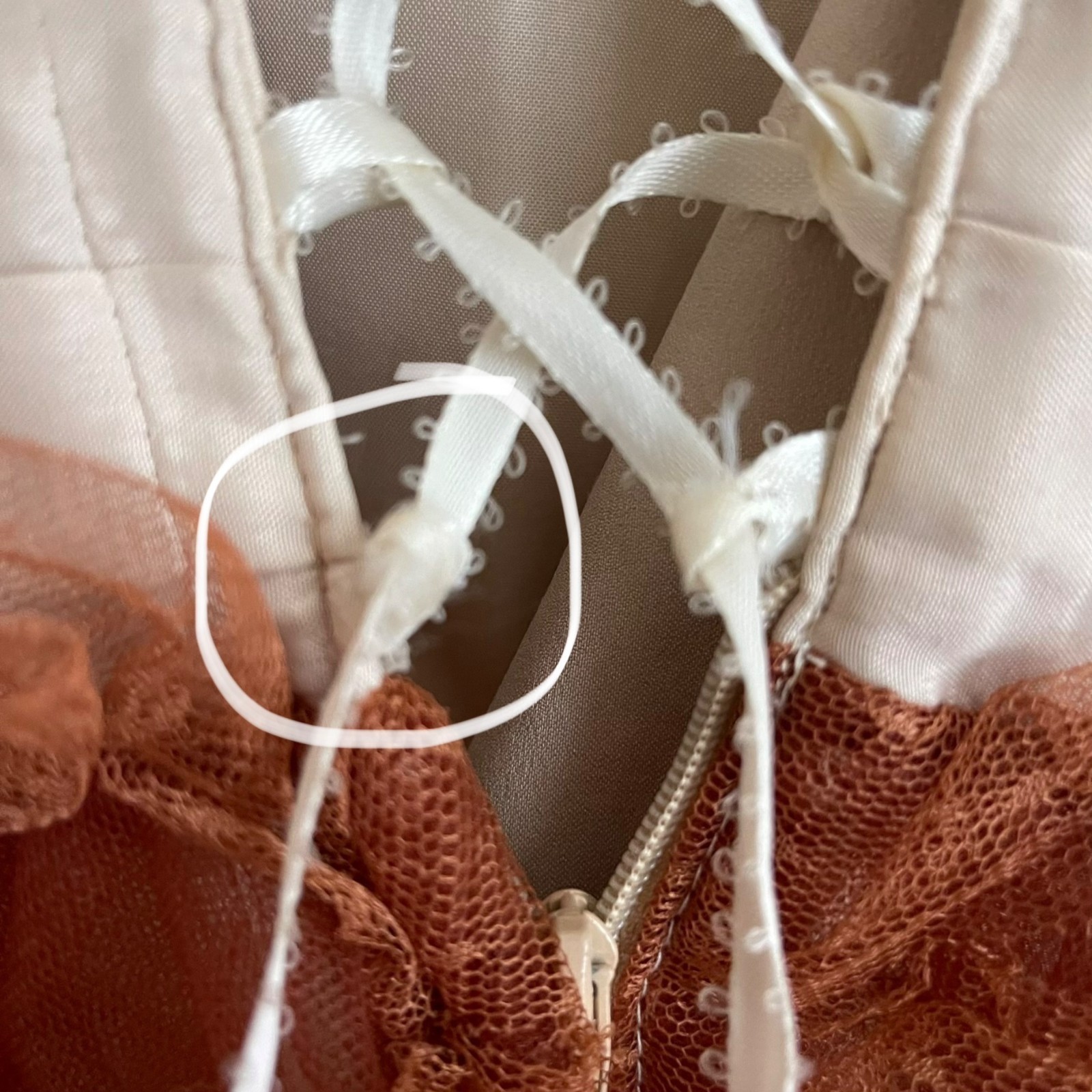 Unique Vintage Corset Ruffle Tulle Party Dress Size S/4 Fairy Coquette Hoco Prom
