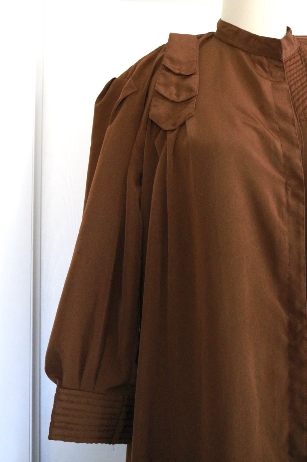 VTG 70s 80s Boho Maxi Dress Caftan Robe House Dress Maxi Womens Quilted Kaftan