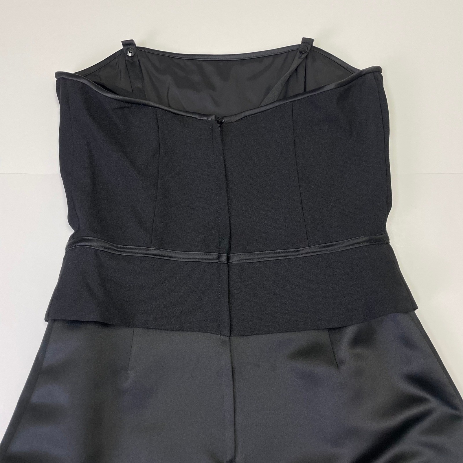 Scott McClintock Millennium 2000 Black Strapless Evening Gown Dress Womens 14