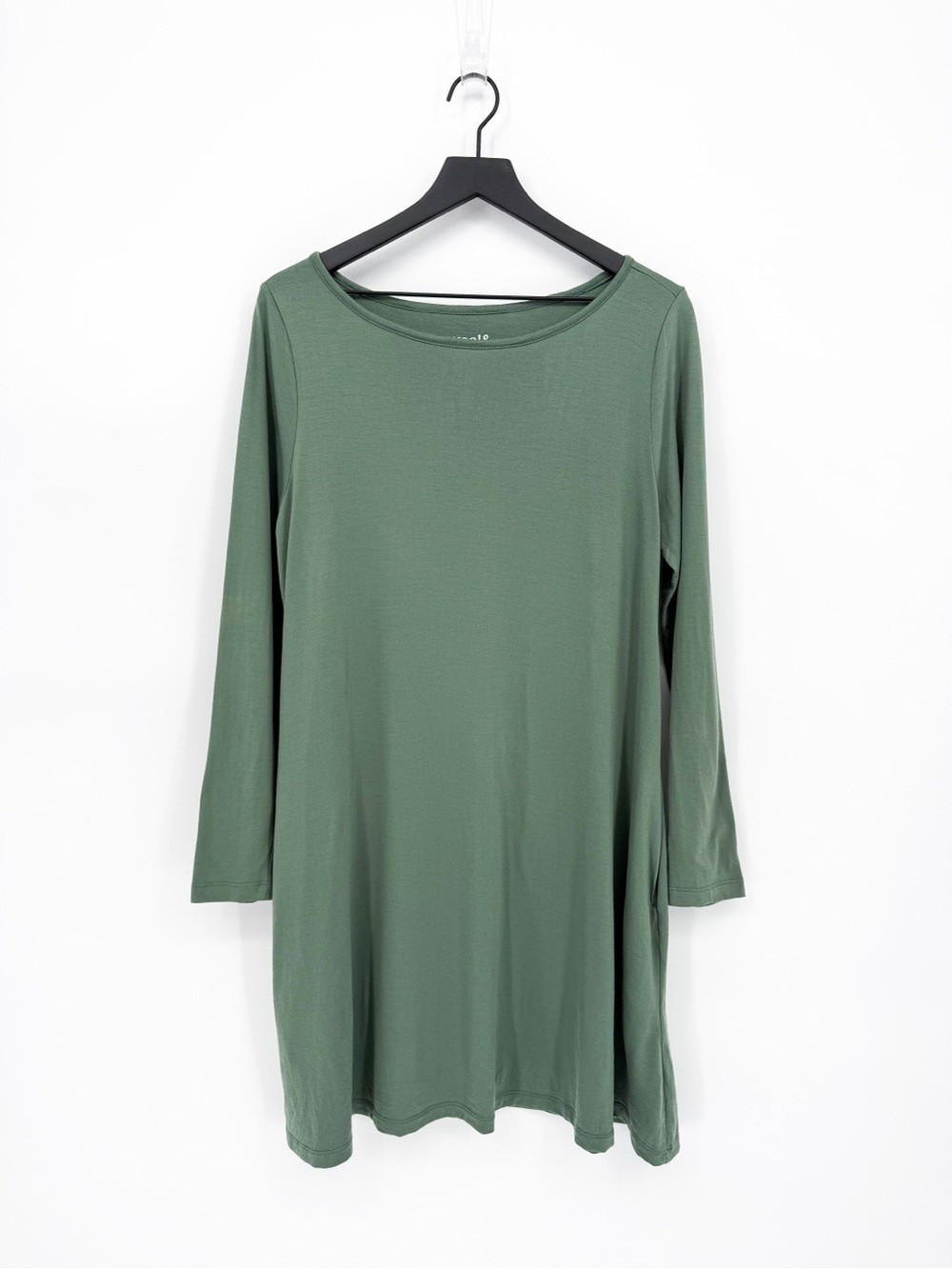 Wool& Women’s Large Rowena Merino Wool Swing Dress Sage Green
