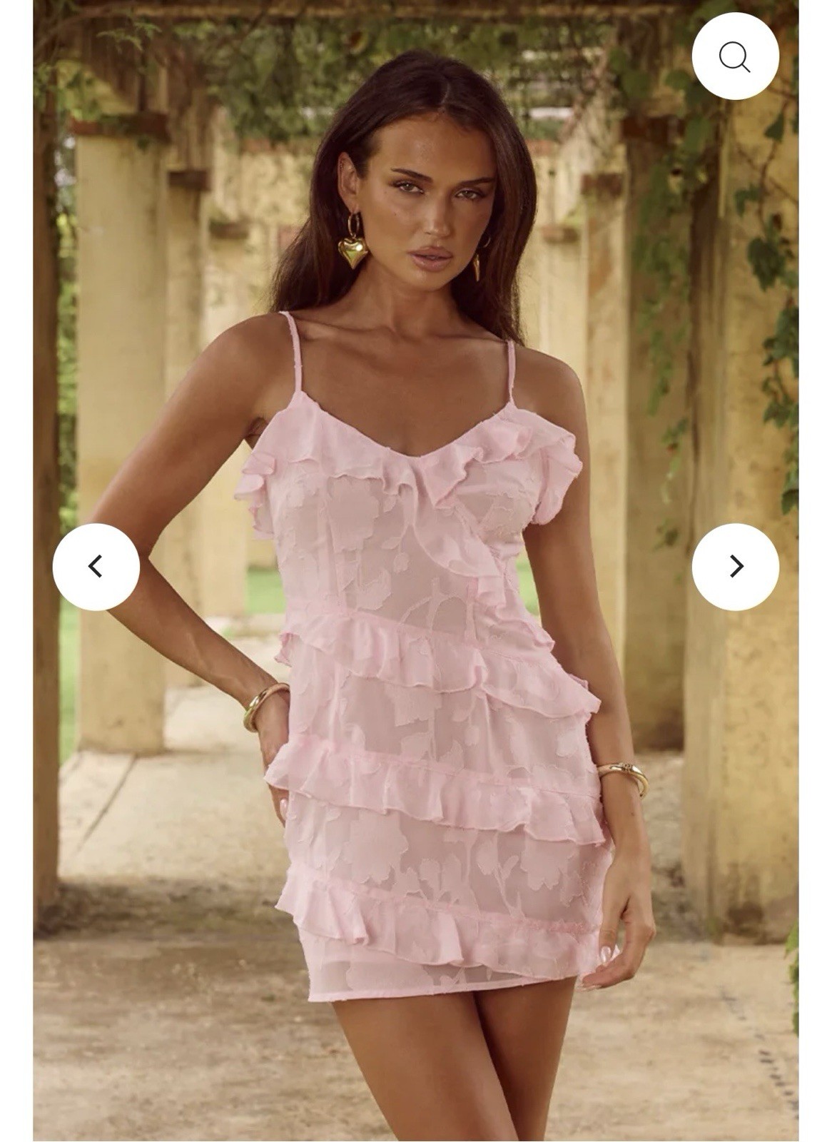Runaway The Label Aisha Pink Mini Dress Sz S