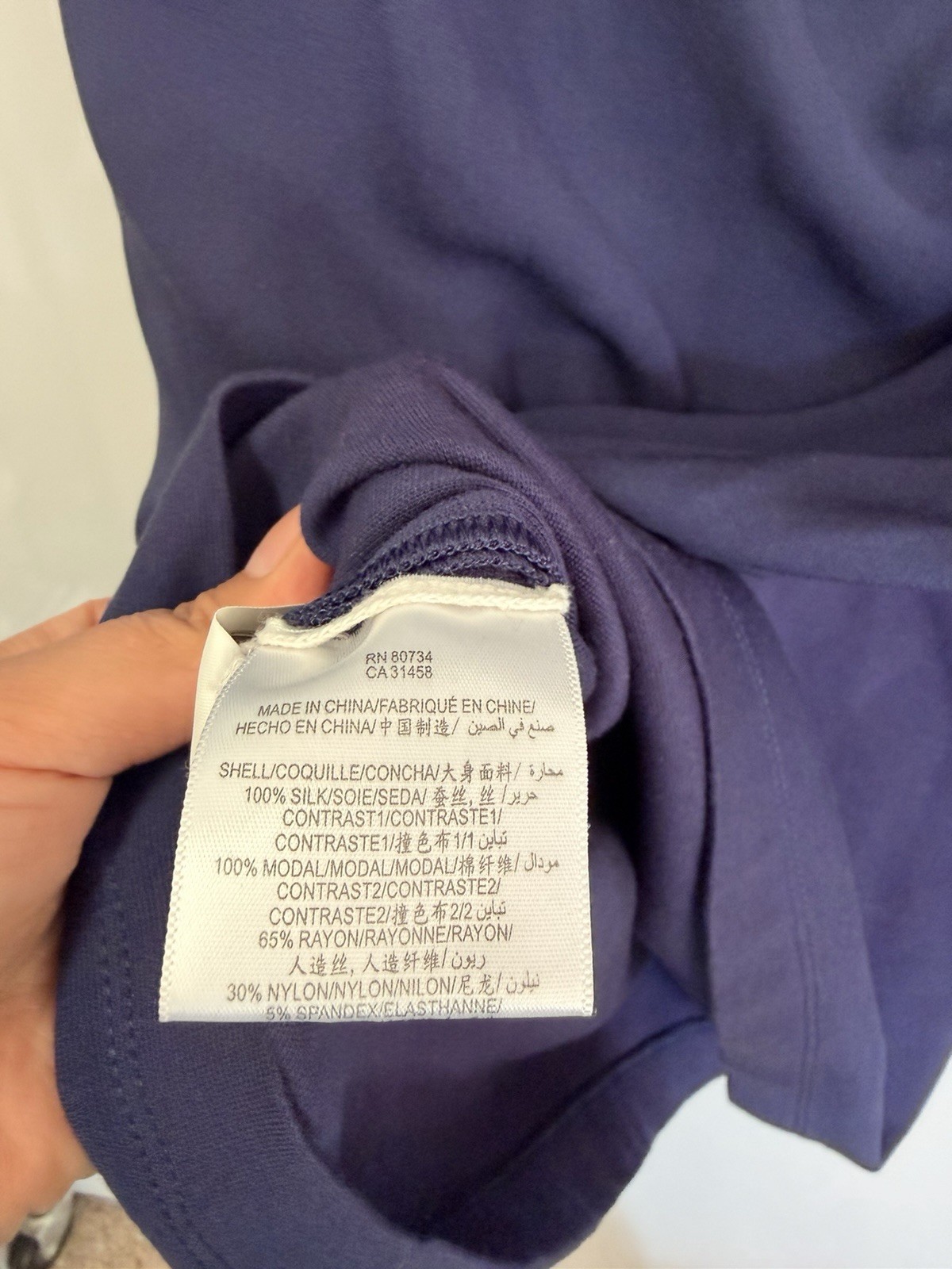 BCBGMAXAZRIA Navy Blue Draped Ruched Asymmetrical Mini Cocktail Dress Sz 10