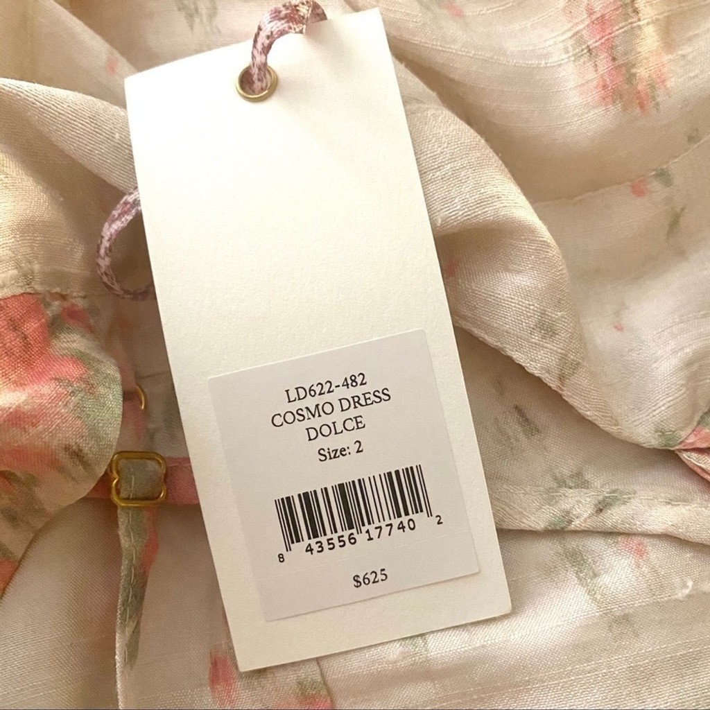 Nwt LOVESHACKFANCY Cosmo Hi Low Floral Dress 2