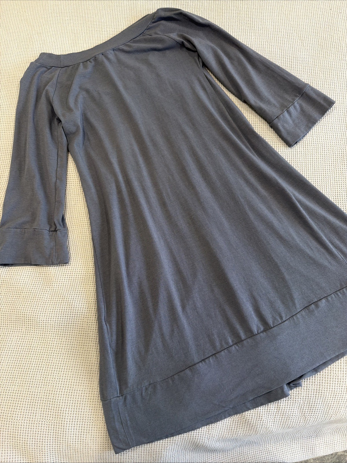 Splendid Gray Long Sleeve Pleated Scoop Dress Size XS￼￼￼