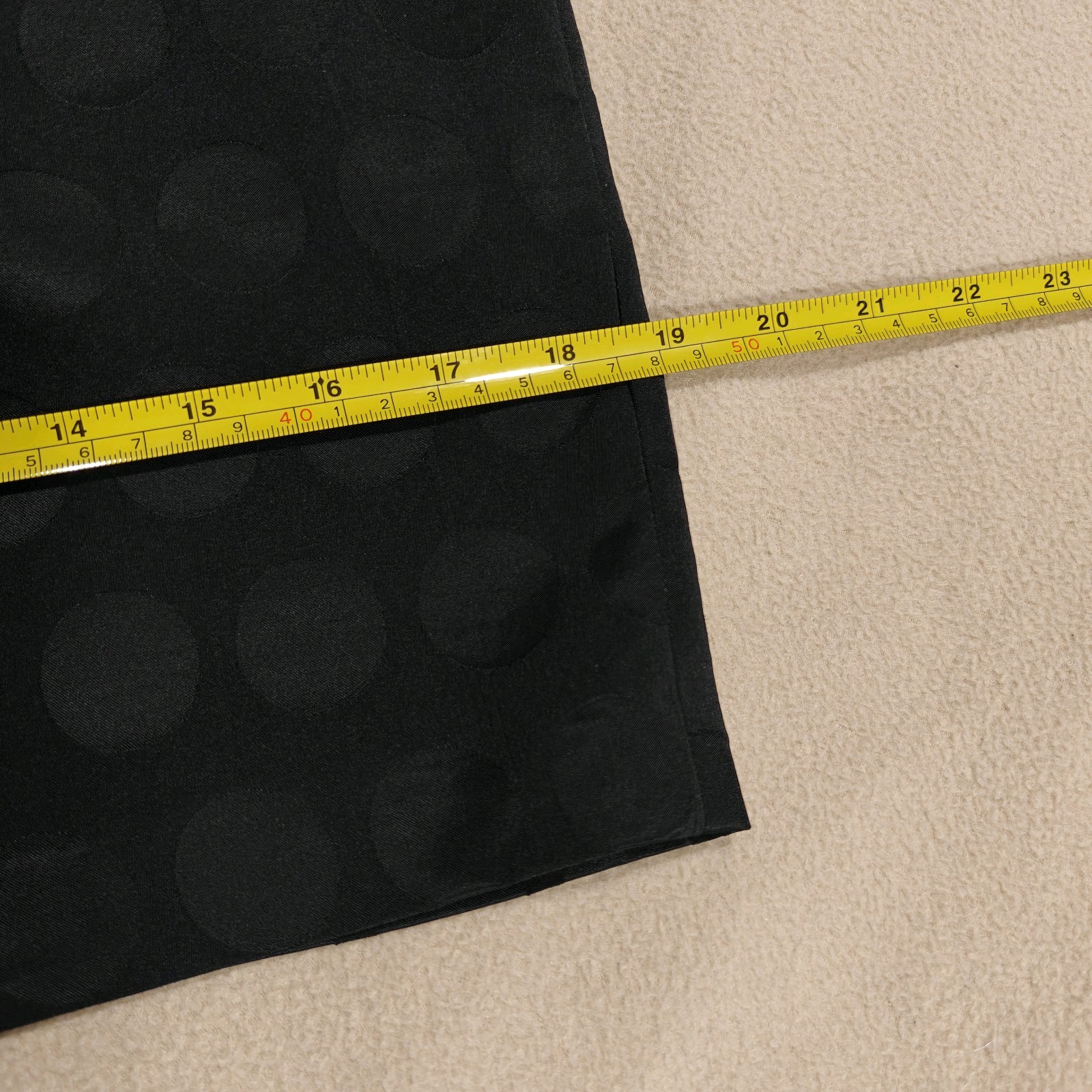 Size 12 M&S Marks and Spencer Black Polka Dot Peplum Pencil Formal Dress