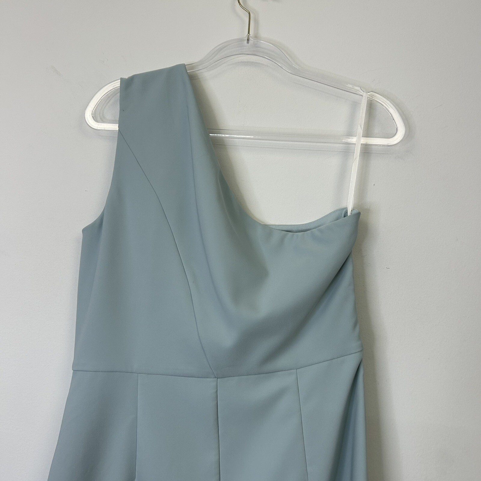 NEW Michael Costello Revolve One Shoulder Dress Womens Size XL Blue Cocktail