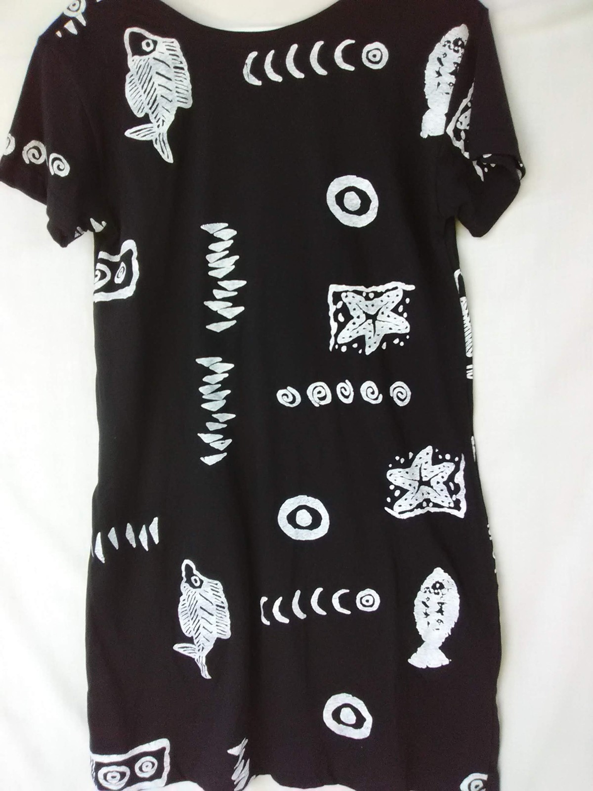Women Size S Beach by Exist Fish Shift Tank Summer Dress Cover Up NWT