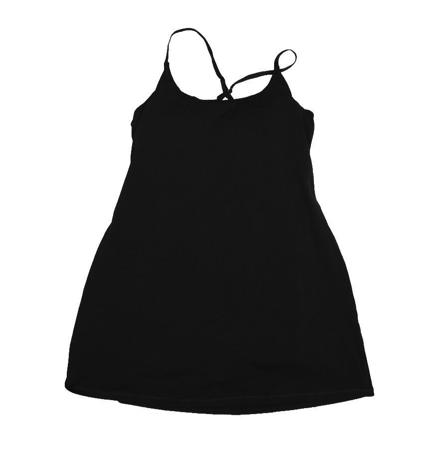 IUGA Dress Womens Large Black Sleeveless Activewear Strappy Mini Athleisure NWT