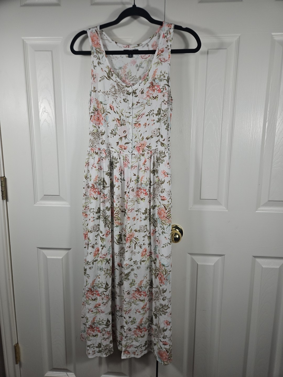 Frye White Floral Midi Sundress Small NWOT Cottagecore Boho Prairie Coquette