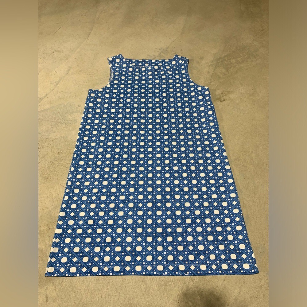 Sailor sailor Blue and White Sleeveless Dress large