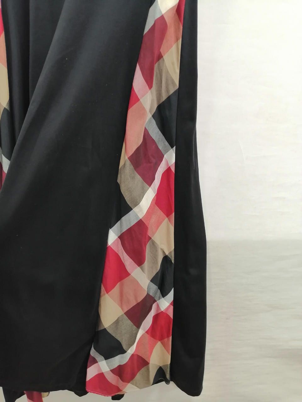 BLUE LABEL CRESTBRIDGE side check contrast sleeveless dress 55J78-569-09 Used