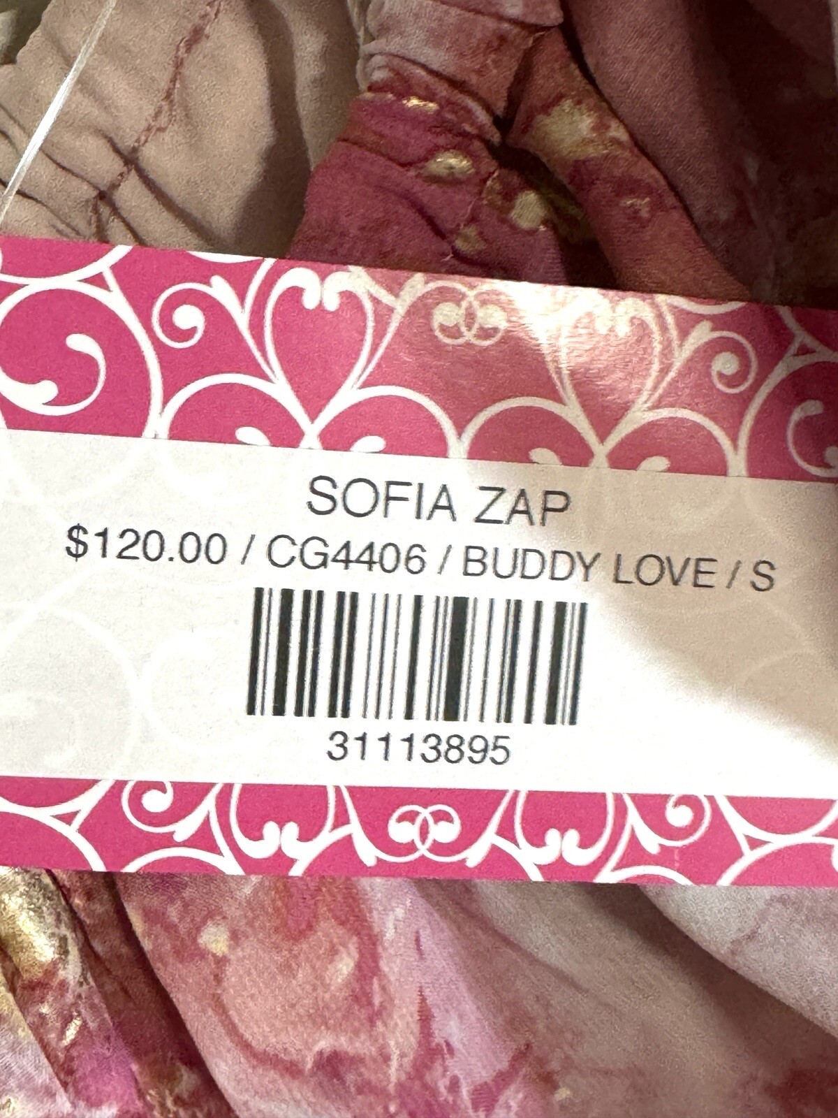 Buddy Love Sofia Zap One Shoulder Pink Dress Women Size Small NWT