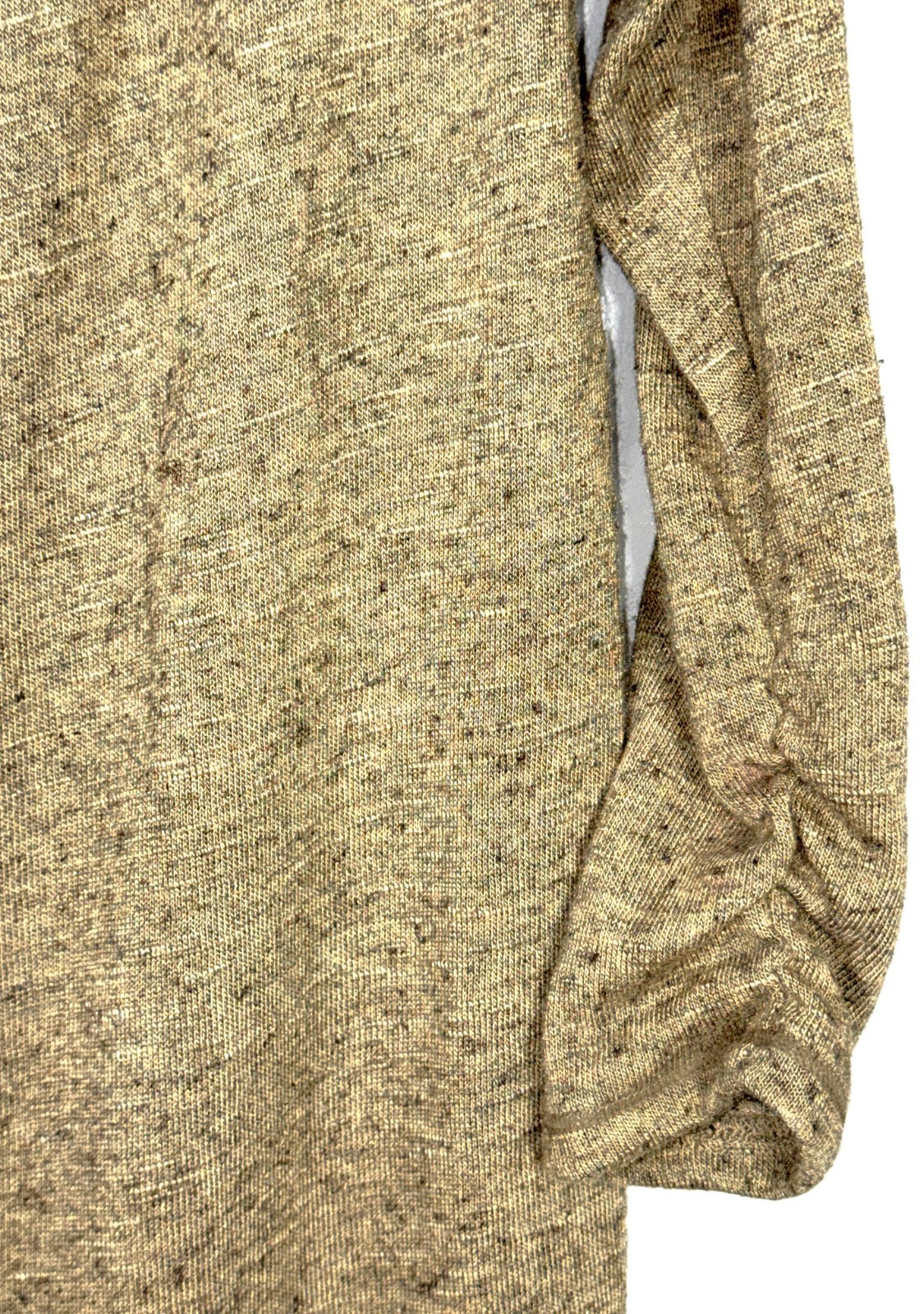 Nurture Anthropologie Sahara Beige Linen Blend Neutral Cowl Neck Tunic Dress M