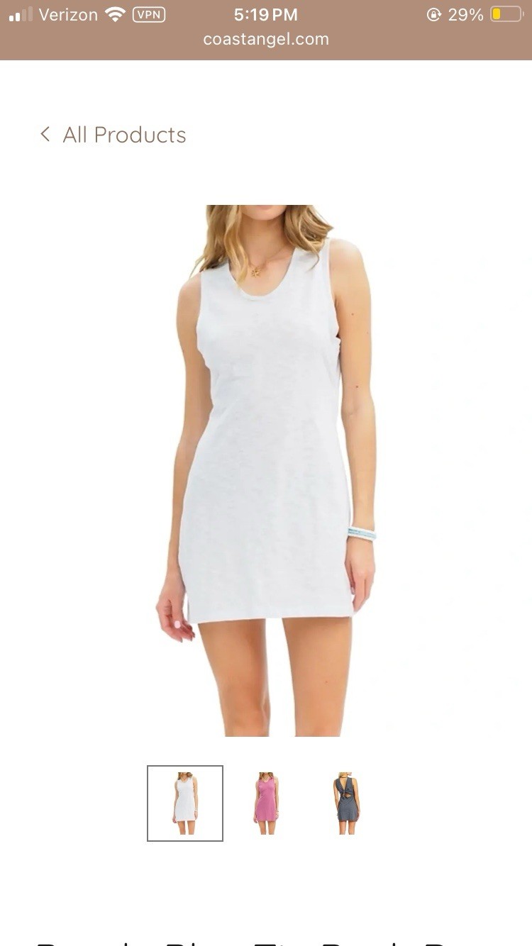 Lagaci Tie Back Dress Vacation Surfer Surf Blue Pink All Sizes Beach Dress Sun