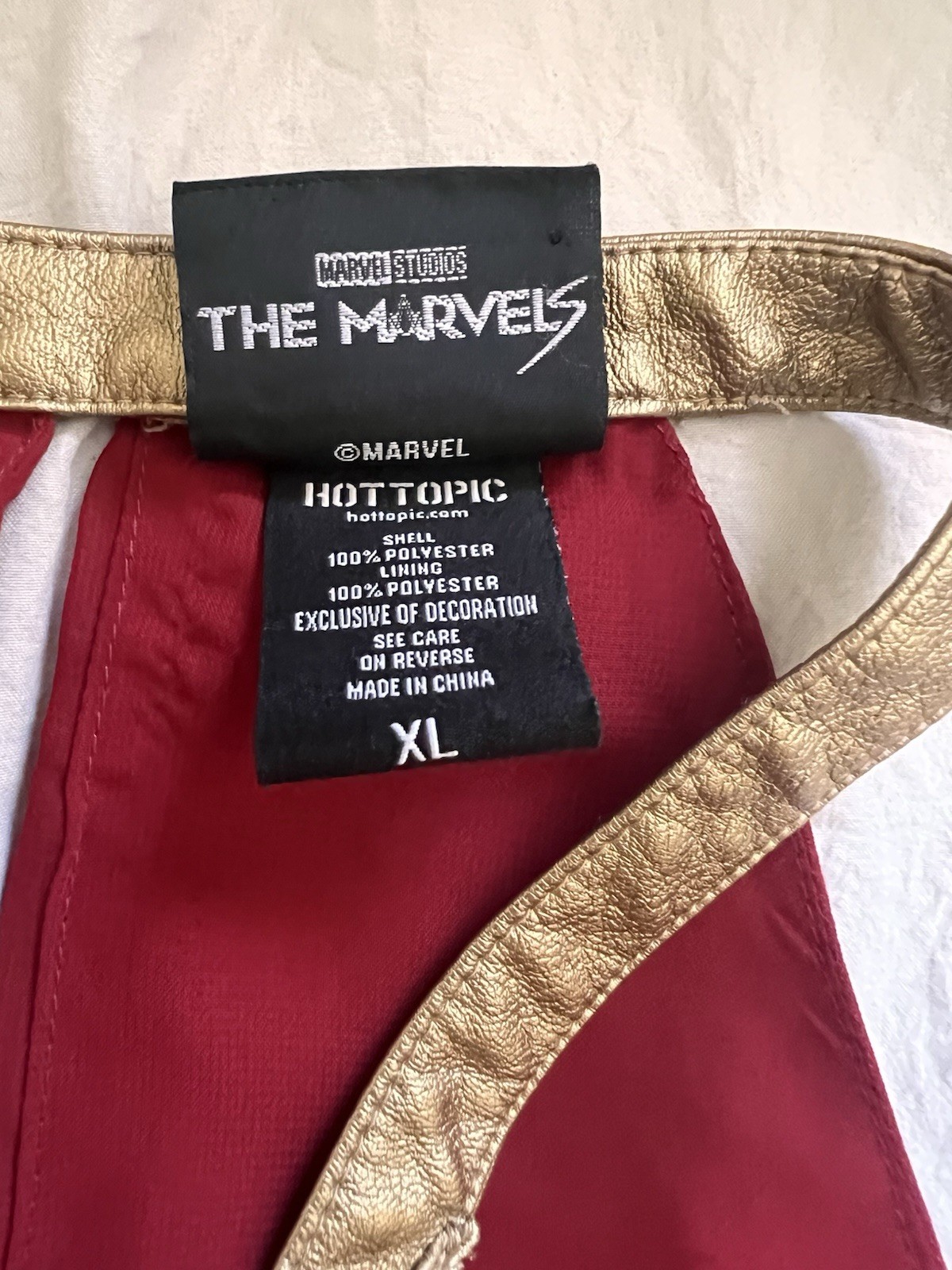 CAPTAIN MARVEL Her Universe The Marvels Red Blue Dress Size XL Costume Hot Topic