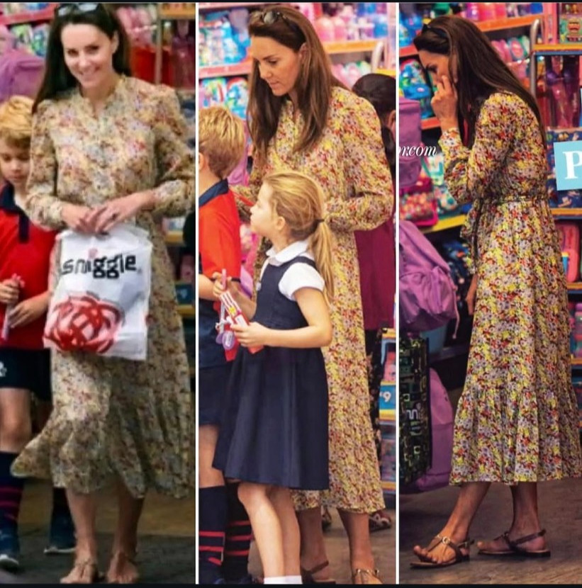 & OTHER STORIES and Ruffle Midi Dress UK 6 8 US 2 Floral Belt ASO Kate Middleton