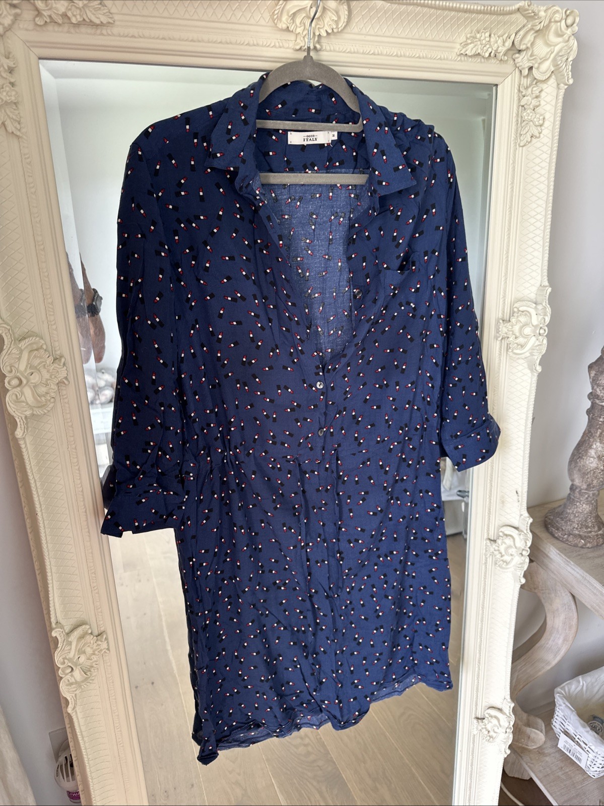 0039 Italy Lipstick Dress M Vgc