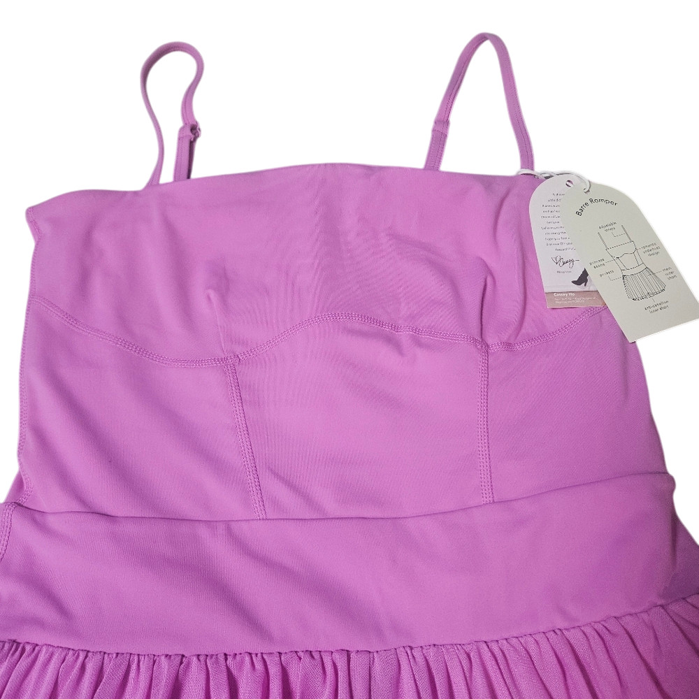Blogilates Size Small Barre Romper W/Shorts Adjustable Straps First Bloom NEW