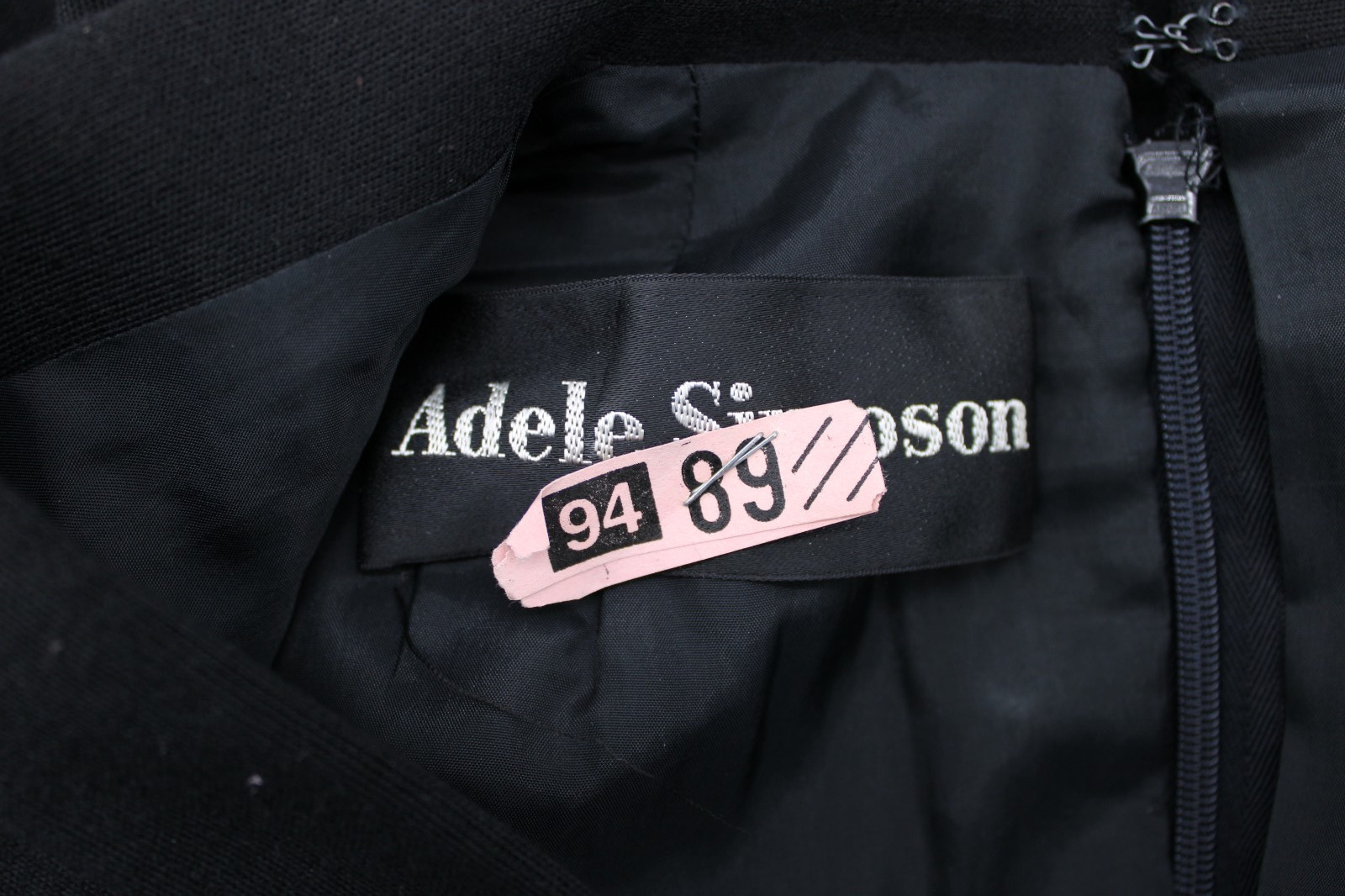 Adele Simpson Neiman Marcus IGLWU Black Long Sleeve Dress