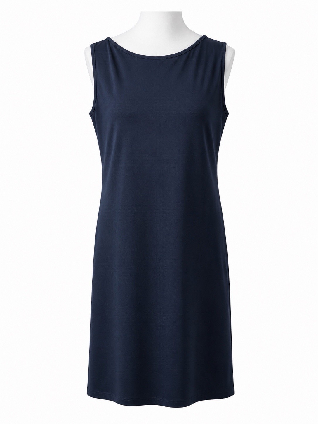 Basic Equipment Womens Black sleeveless dress Size large Round Neck Basic