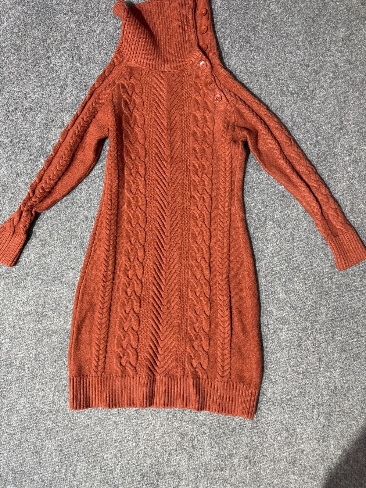 👗 BLENCOT Women’s Knit Sweater Dress – Brown (Size Large)