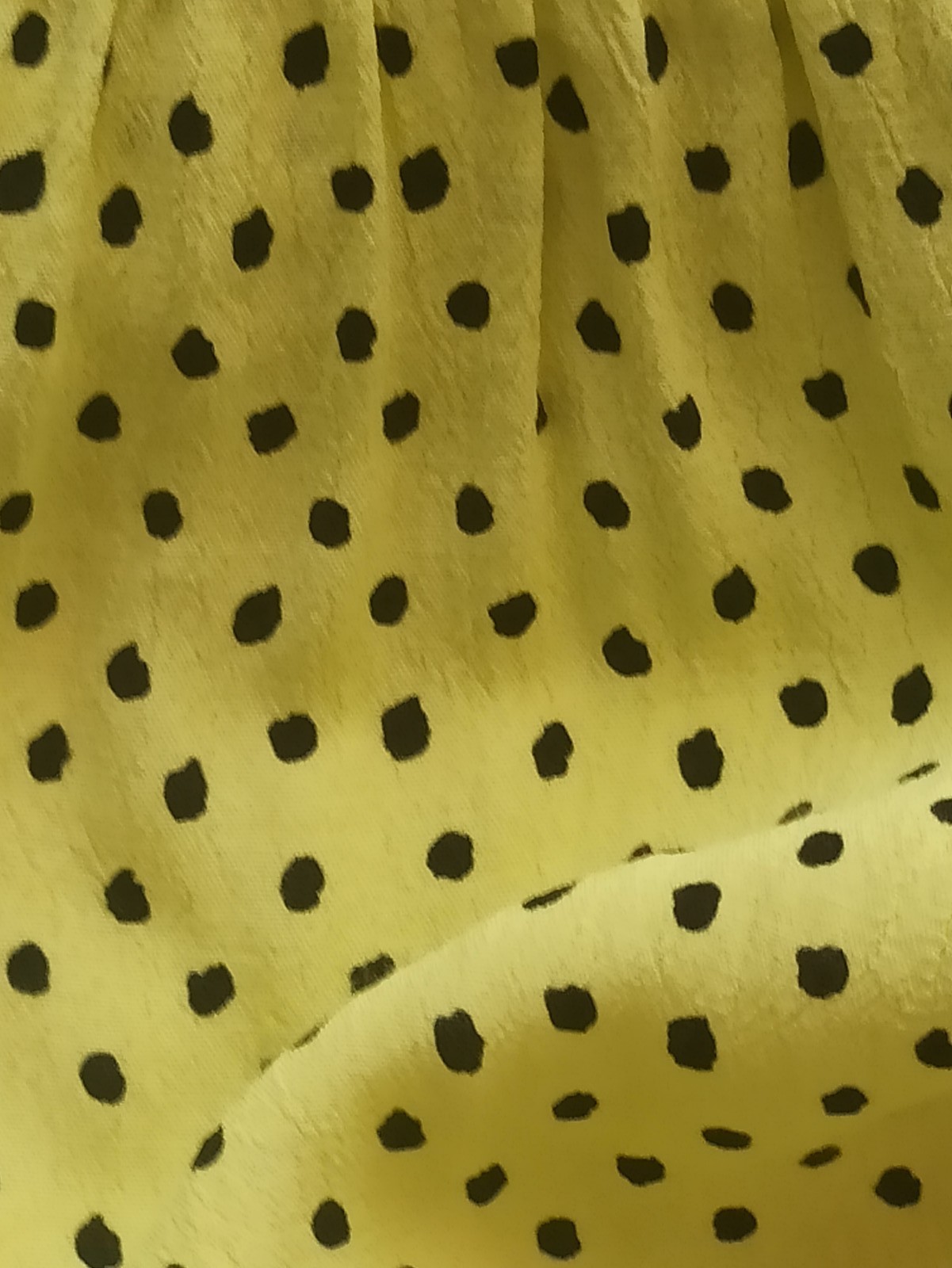 Mango summer dress, midi dress with zip size S colour yellow polka dot