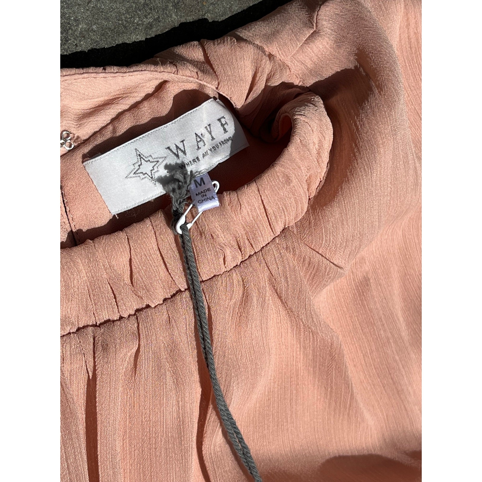 WAYF Blush Pink High-Neck Flowy Mini Dress NWT | Wedding Guest | Size M 🌸