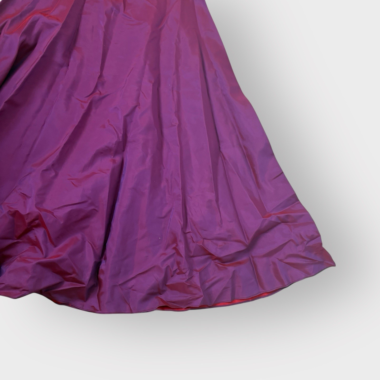 JS Collections Purple Red Sheen Satin A-Line Maxi Gown – Cami Straps, NWT Y2K