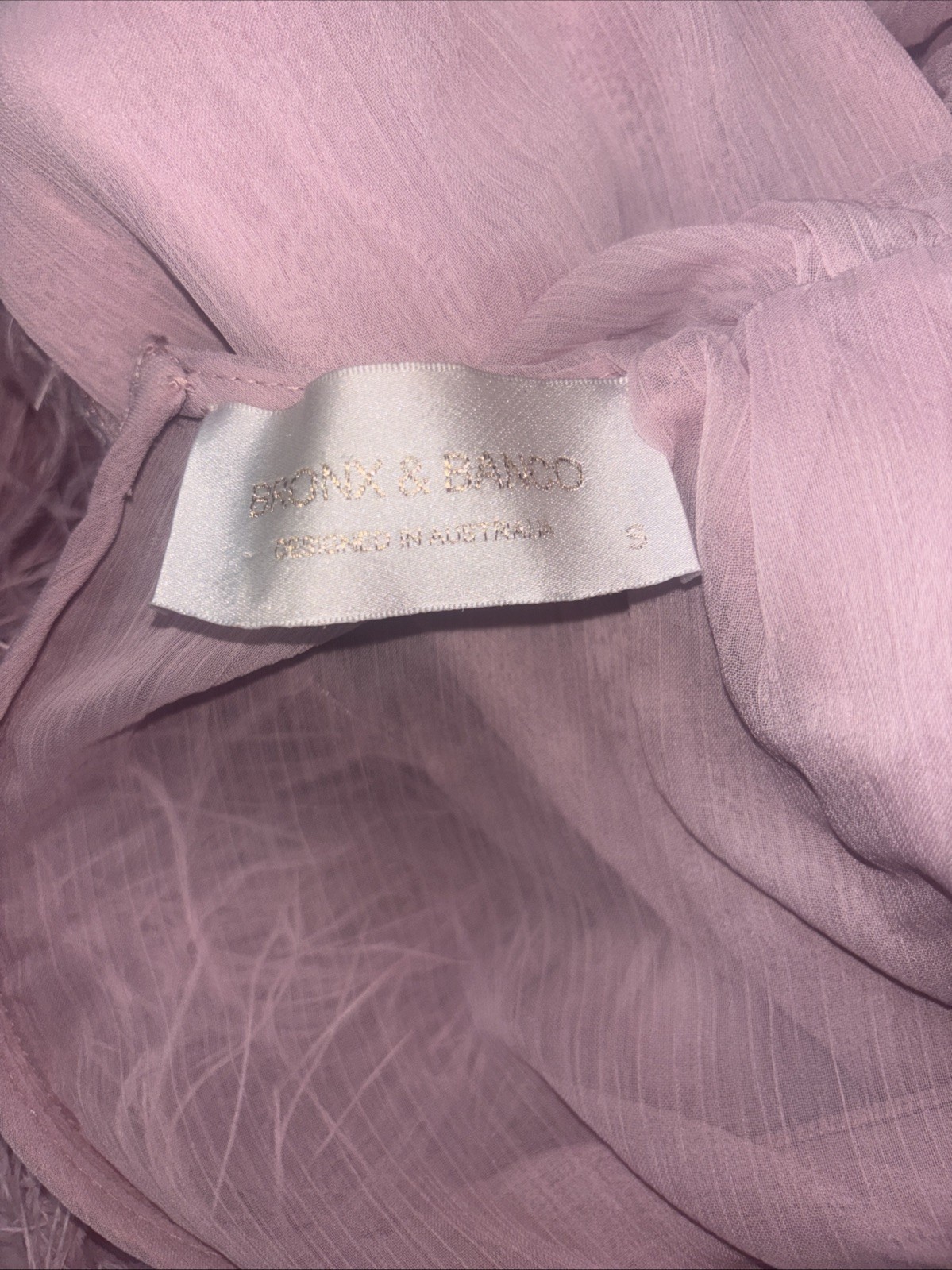 Bronx and Banco Geisha Maxi Dress in Pink Small $1100! (SEE DESCRIPTION)