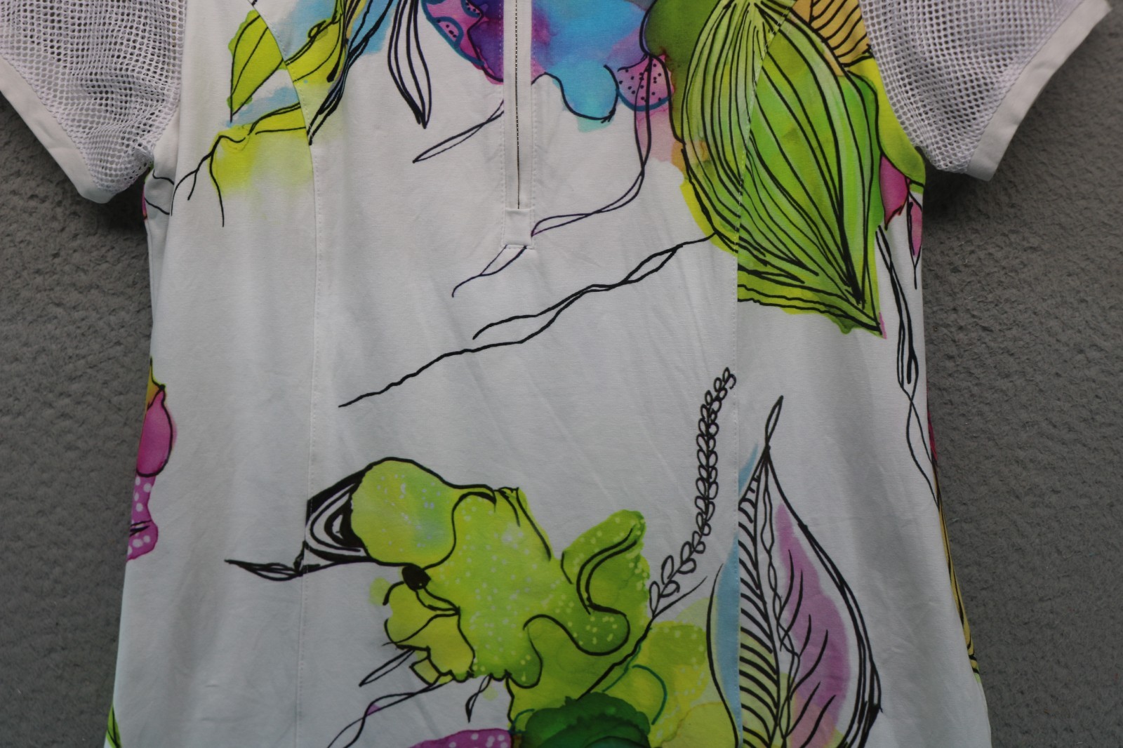 Art Simply by Dolcezza “Vivacity” Watercolor Dress-Lined-Large-Art to Wear