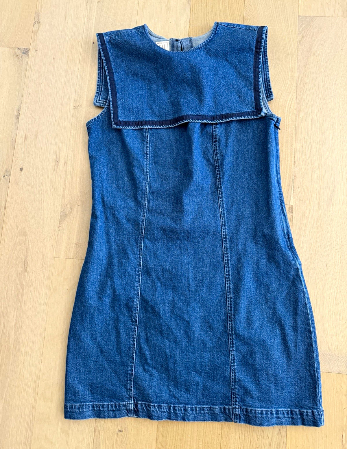 Gap x DÔEN Denim Sailor Mini Dress