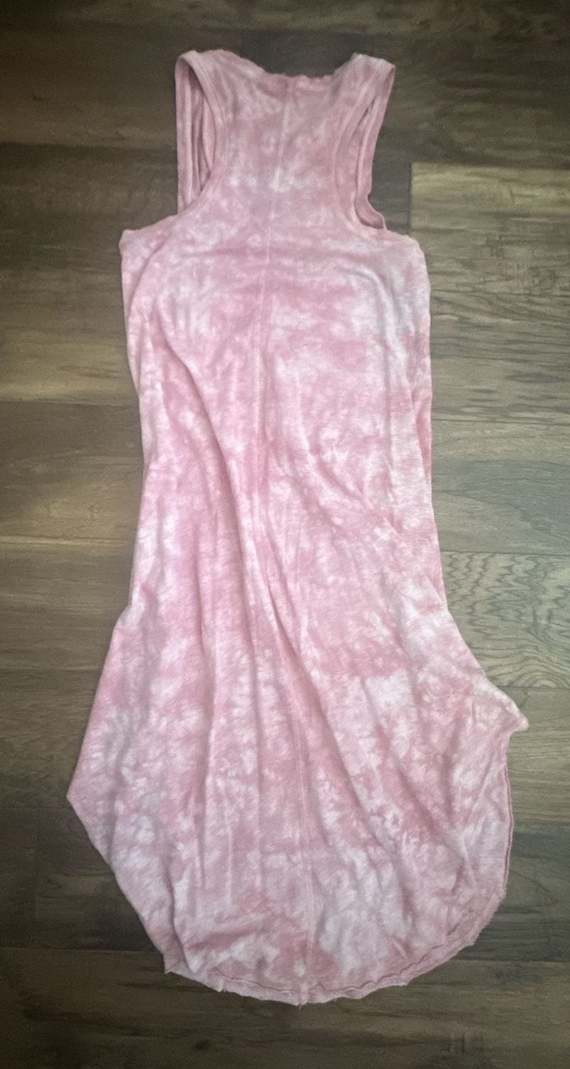 Z Supply The Cloud Tie Dye Racerback Midi Dress Pink
