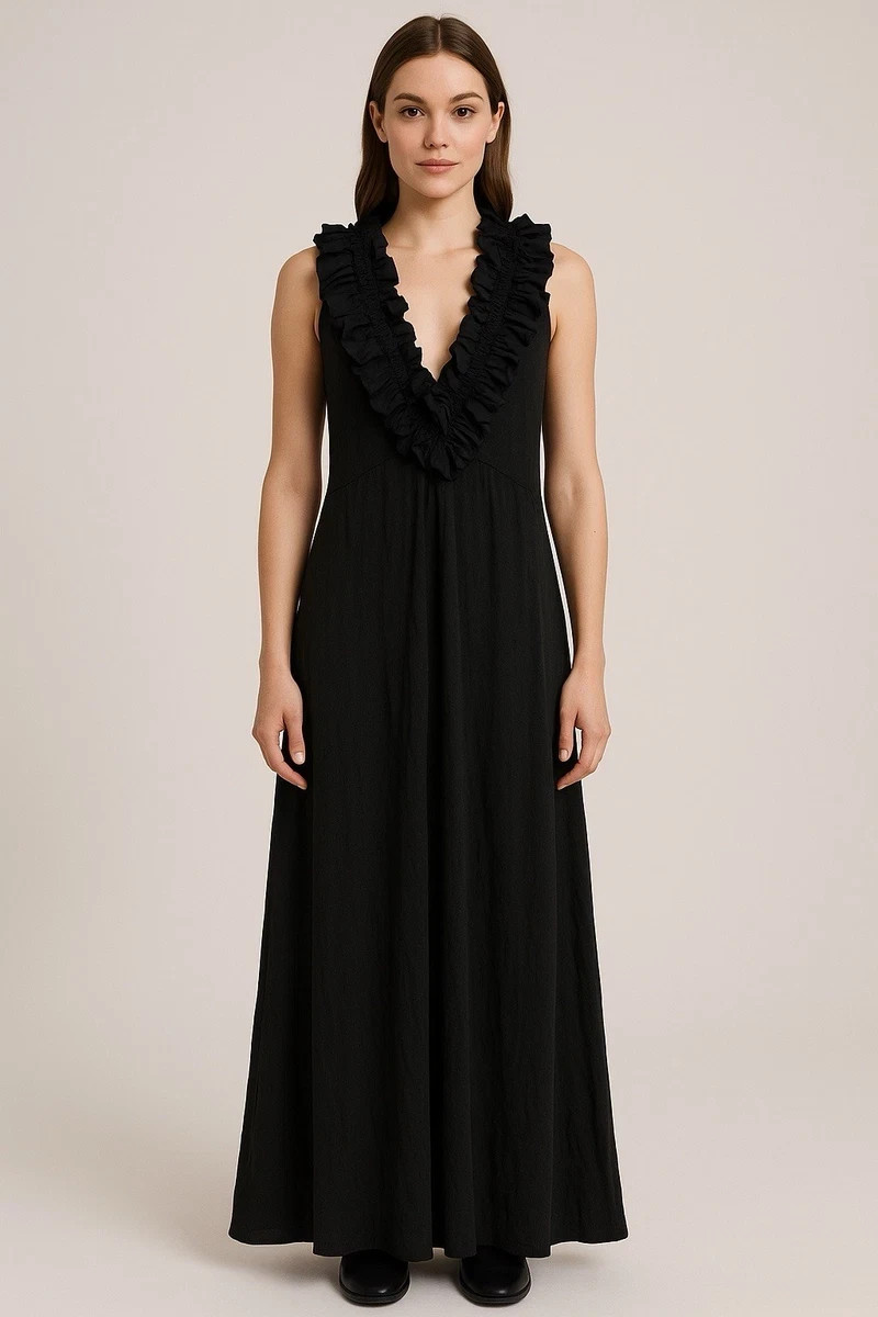 BCBGMAXAZRIA Black Dress Size L Vintage Y2K