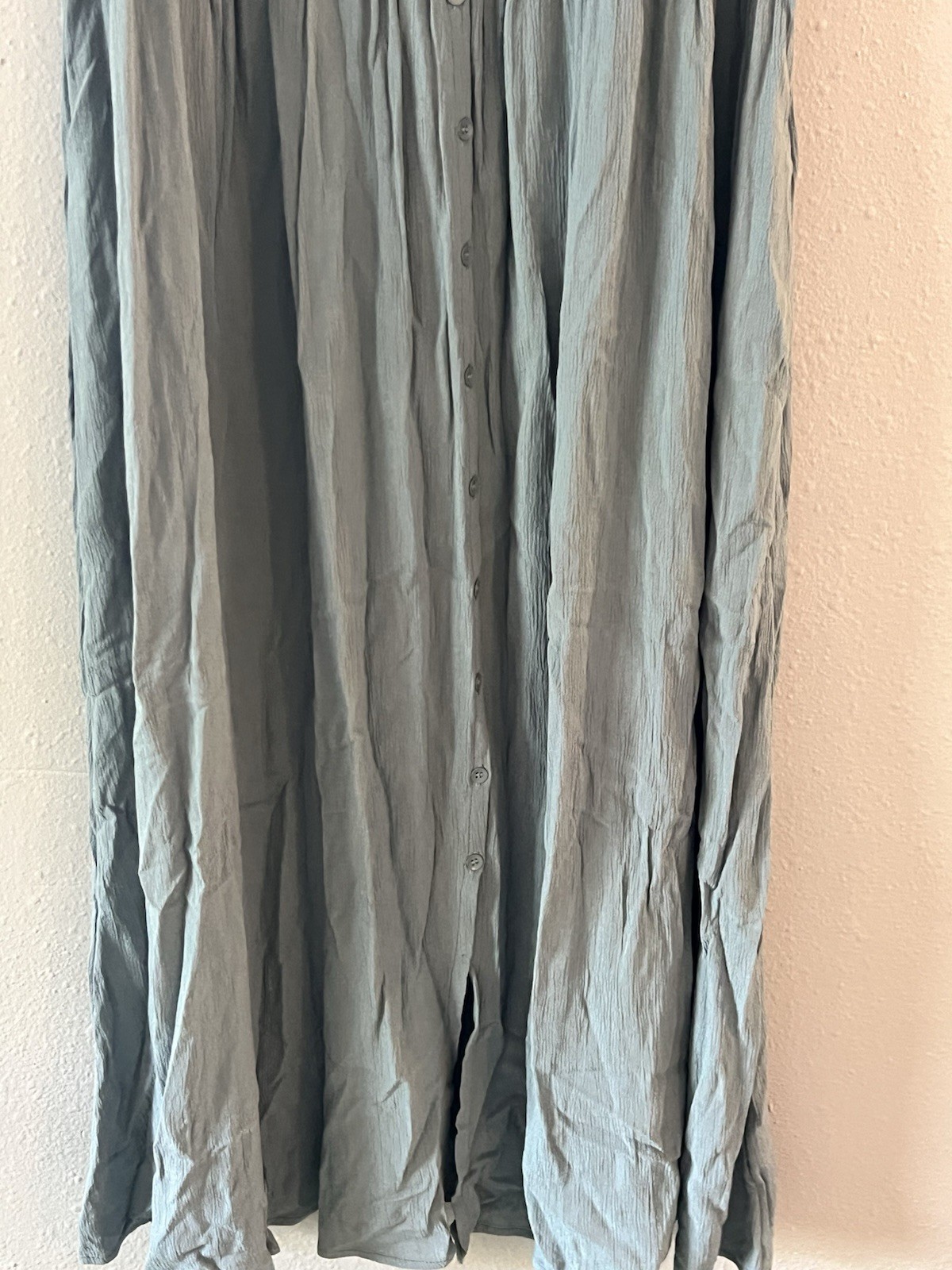 FRYE Women’s Blue Sleeveless Button Front Maxi Dress Size L Casual Staple Boho