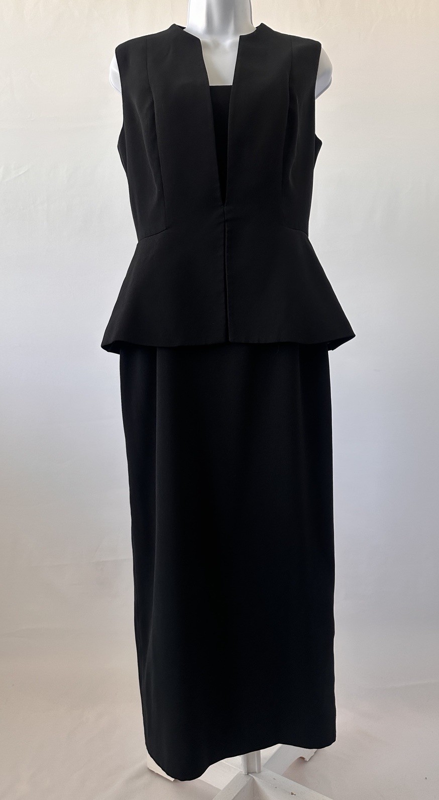 Evan-Picone Black Classic Sexy Power Dress, Sz: 6 (b57) Bodycon